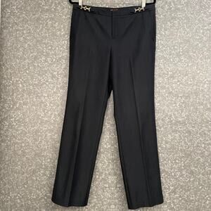 Dana Buchman Charcoal Gray Straight Leg Dress Pants - Size 10 Short - Buckles